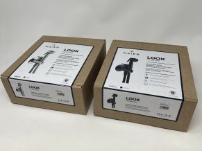 Paslēpta bidē duša MAIER, apaļa, melna