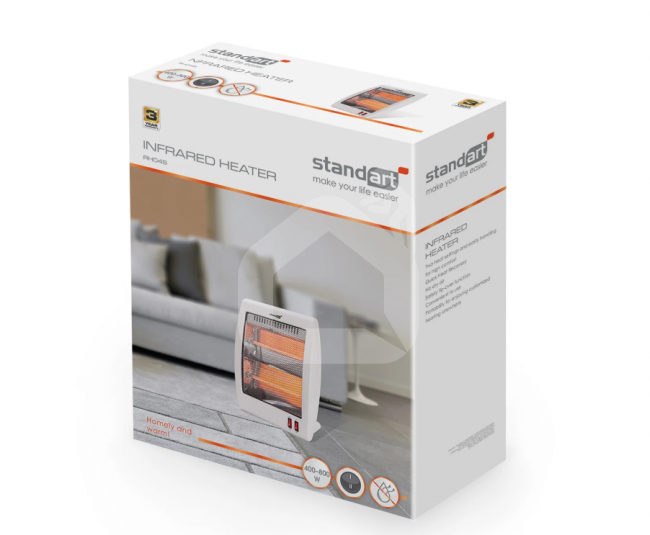 Infraraudonųjų spindulių šildytuvas Standart RH04S, 800 W