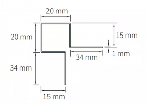 Ārējais stūra profils, Cedral Click