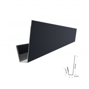 J tipo profilis 20x10x45 mm 