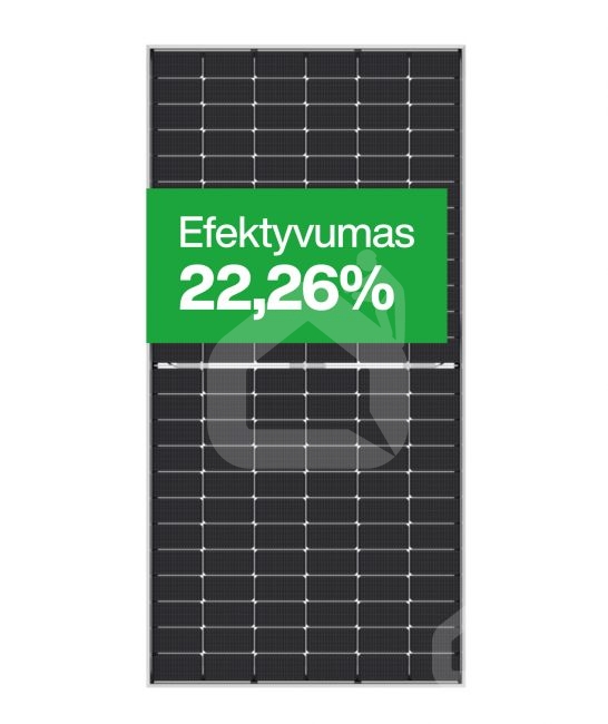Jinko 575Wp 2278x1134x30 mm, BIFACIAL (stiklas/stiklas), SILVER FRAME