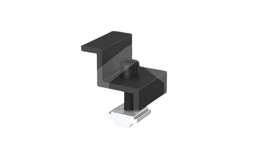 Saulės modulio šoninis laikiklis Onetric, 30 mm, juodas