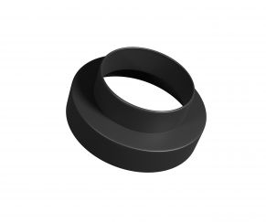 Kaminėlio ir ortakio perėjimas RING X 125/110, juodas (paskutiniai vienetai)