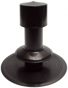 Ventilācijas skurstenis D75 H275, plakaniem jumtiem