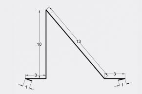 Sniego atmušėjas 10x13 cm, dažytas blizgus