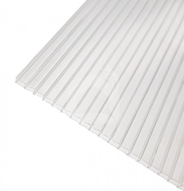 Kanalinis polikarbonatas 4 mm, skaidrus, 2, 3 m