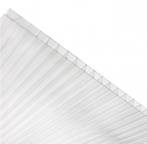 Kanalinis polikarbonatas 6 mm, skaidrus, 2, 3 m