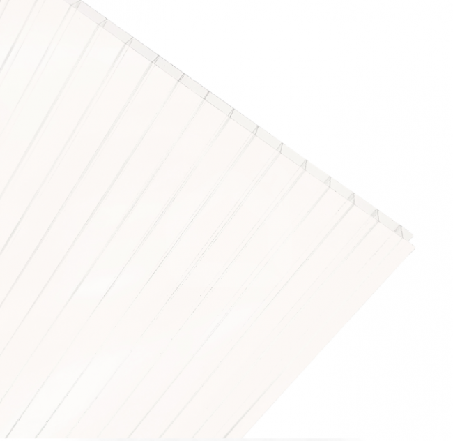 Kanalinis polikarbonatas Opal 10 mm, baltas, 2, 3 m