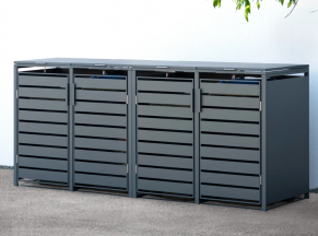 Četrvietīga atkritumu konteineru nojume MIKKO