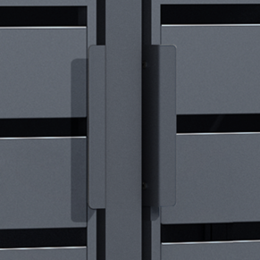 Trivietė šiukšlių konteinerio pastogė MIKKO (įv. spalvos)