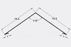 SANDĖLYJE! Kraigas 110°, įv. matmenys, spalvos, padengimai
