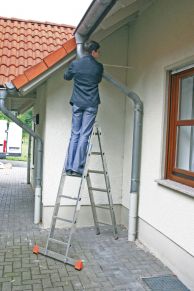 KRAUSE multifunkcinės alium. kopėčios TriMatic (2x8 pakopų) 129918