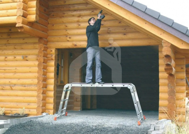 KRAUSE multifunkcinės alium. kopėčios MultiMatic (4x3 pakopų) 120632