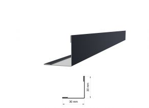 Išorinio kampo profilis 3 cm x 3 cm, 0,45 mm