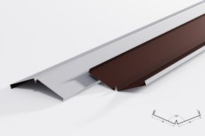 Sąlaja (įlaja) su bortu 24cm x 4cm x 24cm, 135°, dažytas blizgus