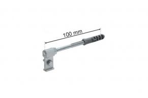 Lietvamzdžio apkabos laikiklis su kaiščiu 100 mm, GAMRAT (PVC), ZN