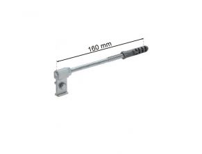 Lietvamzdžio apkabos laikiklis su kaiščiu 160 mm, GAMRAT (PVC), ZN