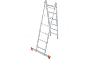 KRAUSE multifunkcinės alium. kopėčios TriMatic (2x6 pakopų) 129901