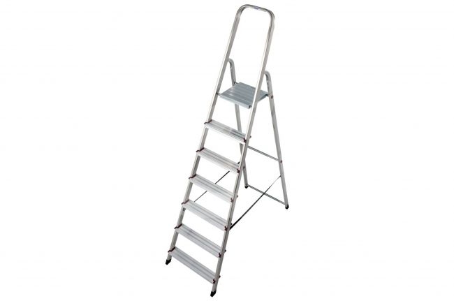 KRAUSE buitinės Aliuminės kopėčios (7 pakopų) 00743