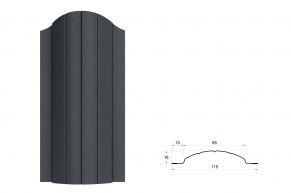 Tvoralentė VITA, 0.5 mm, 2xRAL7016 Matinė
