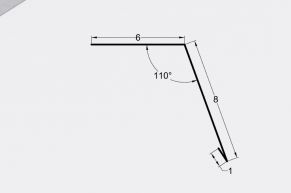 Laštakis 6x8 cm, 110°, Alucinkas