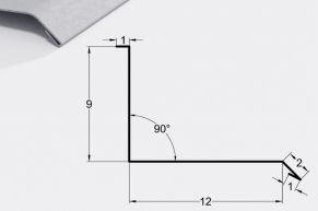Prieglauda prie sienos 9x12 cm, alucinkas