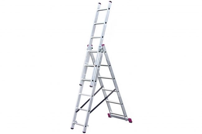KRAUSE universalios aliuminės kopėčios (3x6 pakopų) 030368