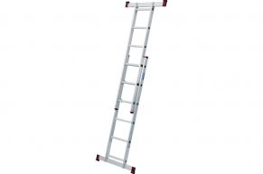 KRAUSE universalios aliuminio kopėčios/pastoliai su padu CORDA (2x5 pakopų) 082021