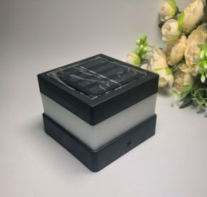 LED saulės šviestuvas-dangtelis stulpui 80x80 mm, 4 vnt.