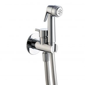 Apslēptā bidē duša MAIER, apaļa, hromēta