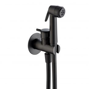 Paslēpta bidē duša MAIER, apaļa, melna