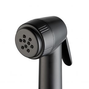 Paslēpta bidē duša MAIER, apaļa, melna