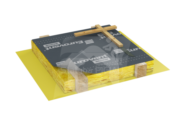 Difuzinė plėvelė Eurovent MAGNUM 210 gr./m², 1,5 m. x 50 m. = 75 m²