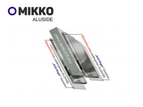 125 mm latako laikiklis, PLIENINIS, 4.0 mm, MIKKO