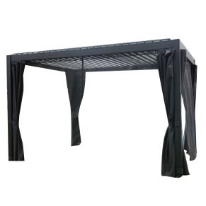 Pavėsinė MIRADOR 111 su užuolaida ir tinkleliu nuo uodų, įv. dydžiai