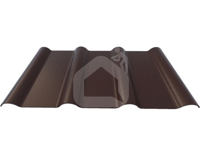 Fibrodah banguoti lakštai MODERN, rudi, 625x1166x6,2 mm