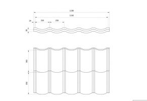 Modulinė čerpė Tamara Ultramatt (ArcelorMittal)