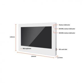 Monitorius 2 laidų telefonspynei SLIM (su WIFI funkcija)