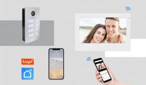 Monitorius POE 4 abonementų telefonspynei SLIM (su WIFI funkcija)