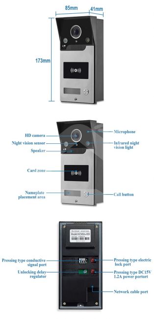Įmontuojama telefonspynė SmartHome WiFi su el. užrakto valdymu
