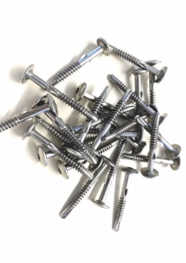 Fibrocementinių dailylenčių sraigtai su sparneliais, dažyti, James Hardie