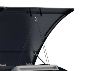 Vienvietė šiukšlių konteinerio pastogė apvalintu dangčiu MIKKO