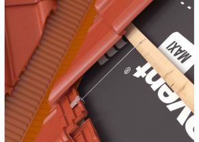 Nupjautos čerpės laikiklis Clip C, 20mm x 30mm x 400mm