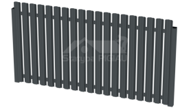 Skersinis tvorai 20x40 mm, L3.0 m., sienelė:1.3 mm