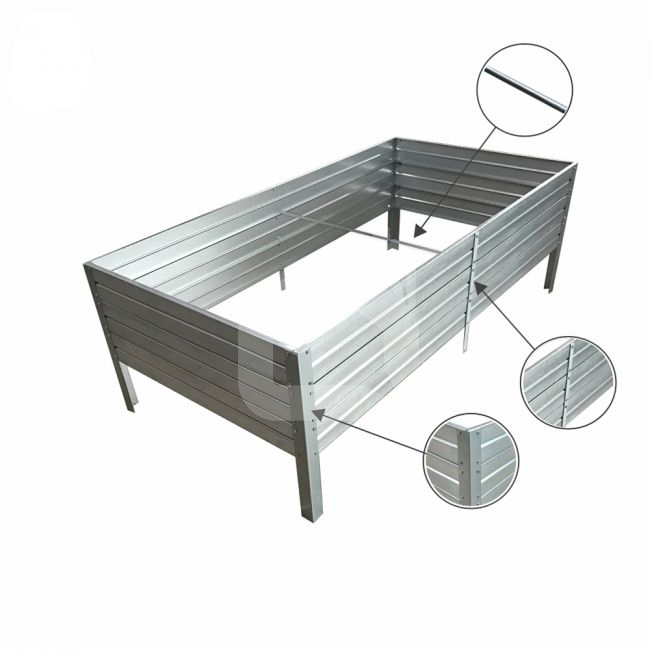 Pakelta lysvė SIMPLE, cinkuota