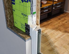 Langų išorės sandarinimo juosta Eurovent DIFFUBAND SK2, 100 mm x 25 b.m.