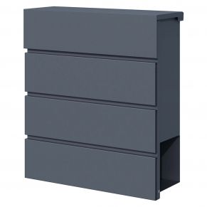 Pašto dėžutė MIKKO, pilka