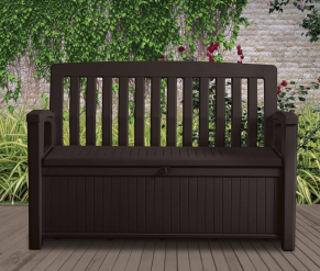 Suoliukas-daiktadėžė PATIO BENCH, 277 L