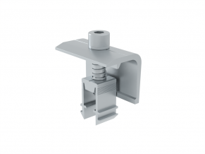 Saulės modulio šoninis laikiklis, įstatomas, 30 mm, pilkas
