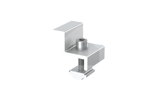 Saulės modulio šoninis laikiklis Onetric, 30 mm, pilkas